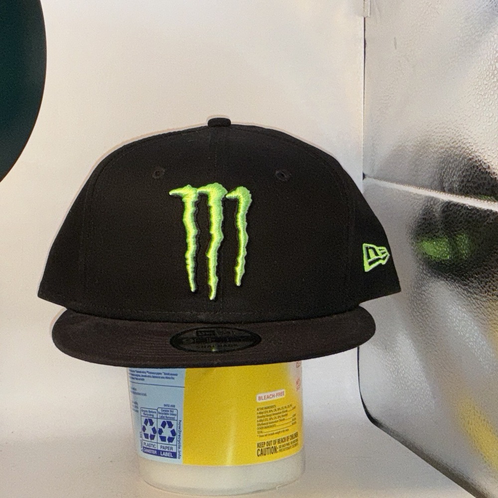 Monster Black New Era Hat One Size Adjustable Cap Made In Bangladesh